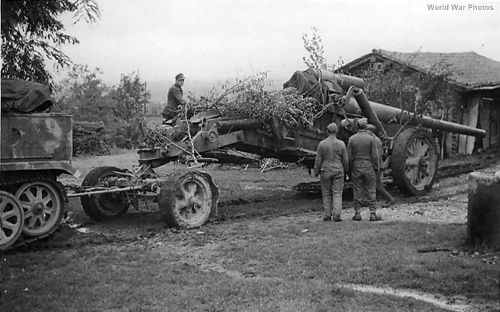 17 cm Kanone 18 на Восточном фронте