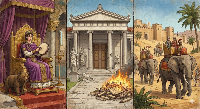 521-530 гг. н.э.: Стриптизерша на троне, конец античности и слоны в Йемене. Десятилетие, изменившее всё