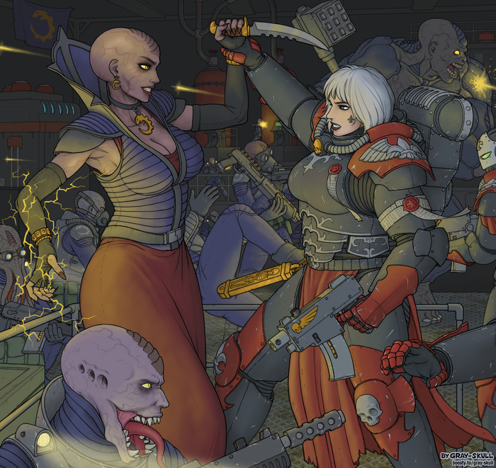 Сёстры Битвы против генокульта (by Gray-Skull)
