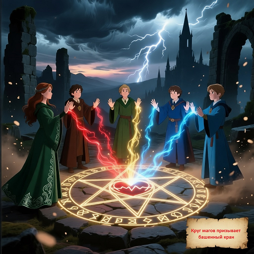 круг магов призывает башенный кран