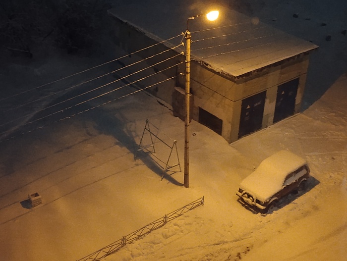 Зима из окна