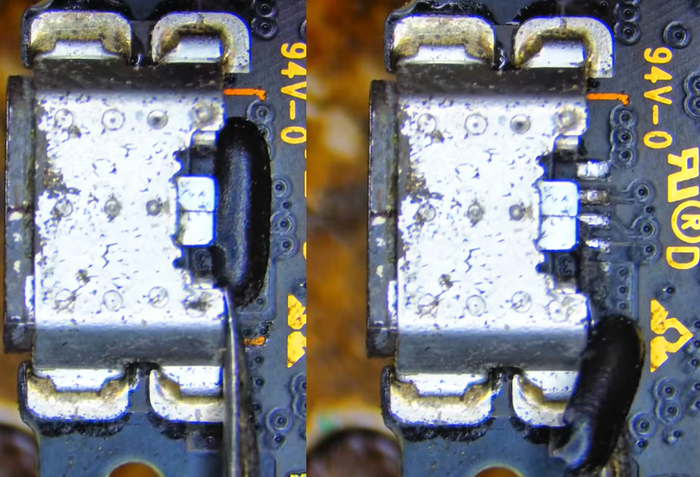 Чем изолируются контакты USB разъёмов ?