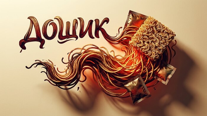 Скульптурный постер по слову «Дошик»