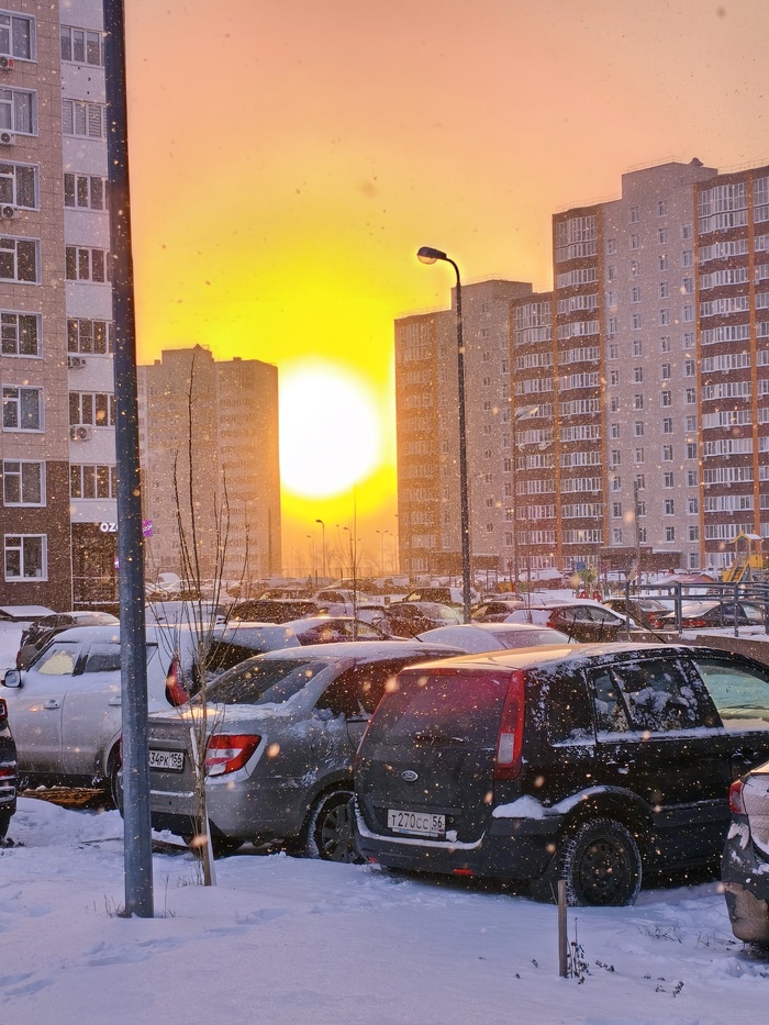 Не лучший, но красивый сегодняшний кадр на тапок