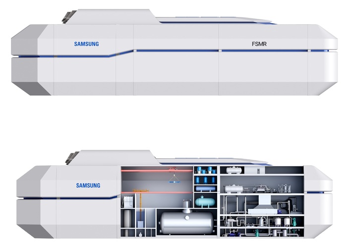 Плавучая атомная электростанция Samsung FSMR SMART100