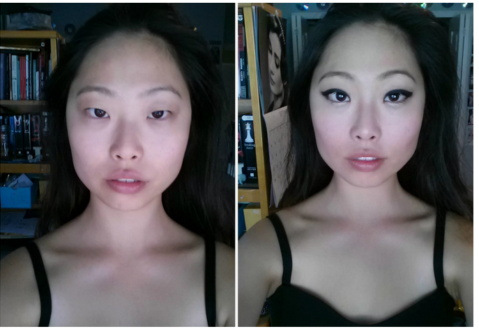 Фотошоп или китаянка собралась на свидание с иностранцем?