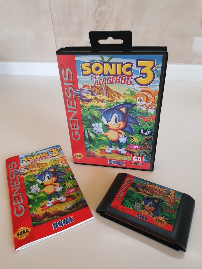 Sonic the Hedgehog 3 оригинальный картридж