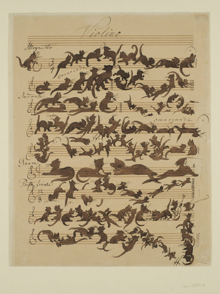 ����, ������ ��������� ������ ��� ������ ��� ��������� Katzensymphonie � ������� ��������, 1868 ���