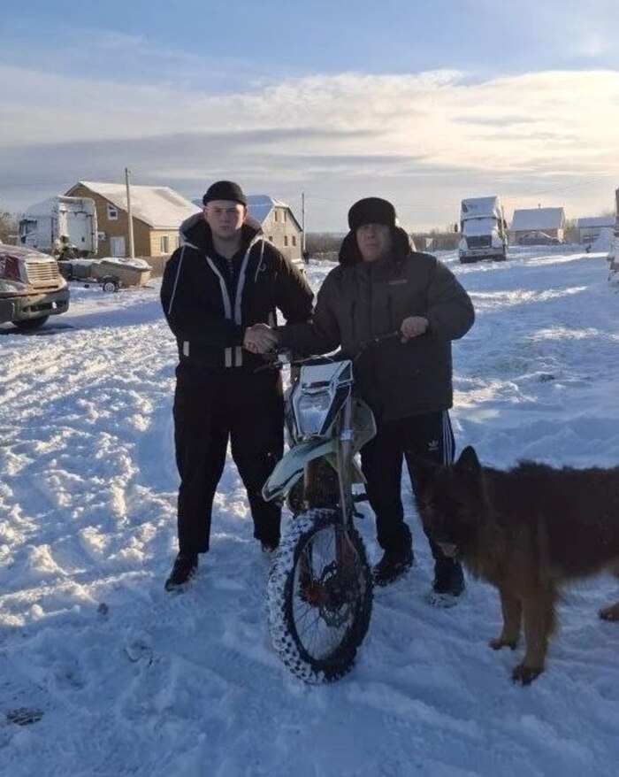 В Башкирии сын погибшего бойца СВО передал на передовую свой мотоцикл