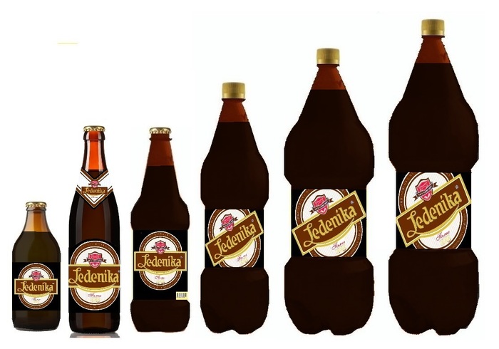 Ledenika Тъмно - Двухместное Темное пиво с Отличным Богатым Вкусом с Выраженной горчинкой, Продается только Зимой, Выпускается в Бутылке 0,33л и 0,5л, Также в ПЭТ 0,5л, 1л, 2,5л, и 3л