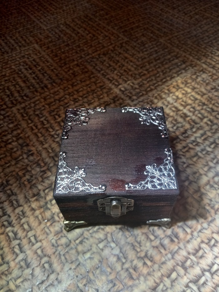 Морилка 2 слоя, декор серебристый