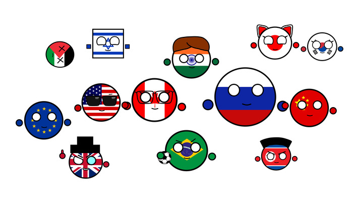 Начинаю пробовать себя в Countryballs