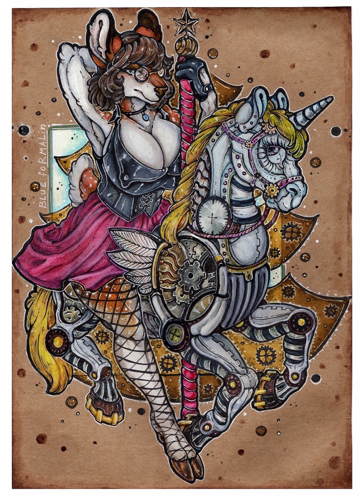 Steampunk horse