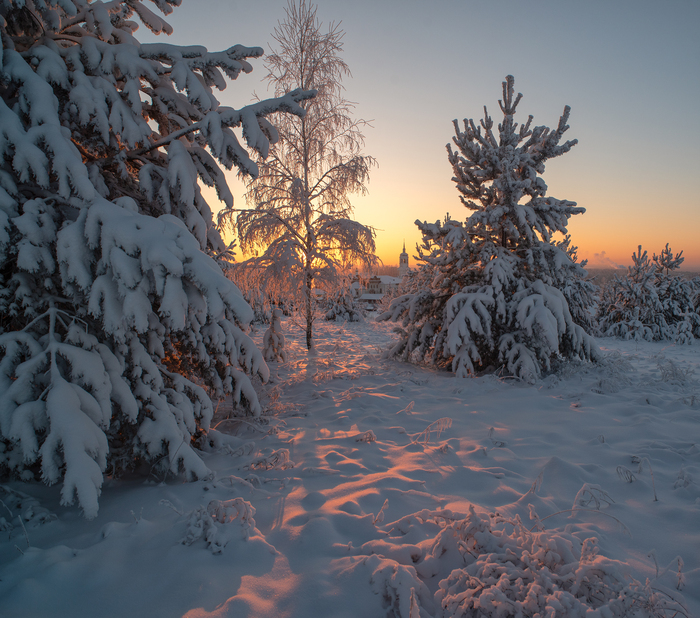 Закат в Кстинино