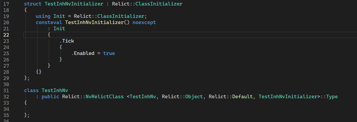 Не обращайте внимание на префикс Nv. Это нужно для совместимости со старым кодом. Во время переключения вернется старый добрый TRelictClass