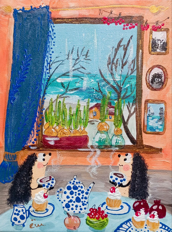 Холст , акрил 18 х24