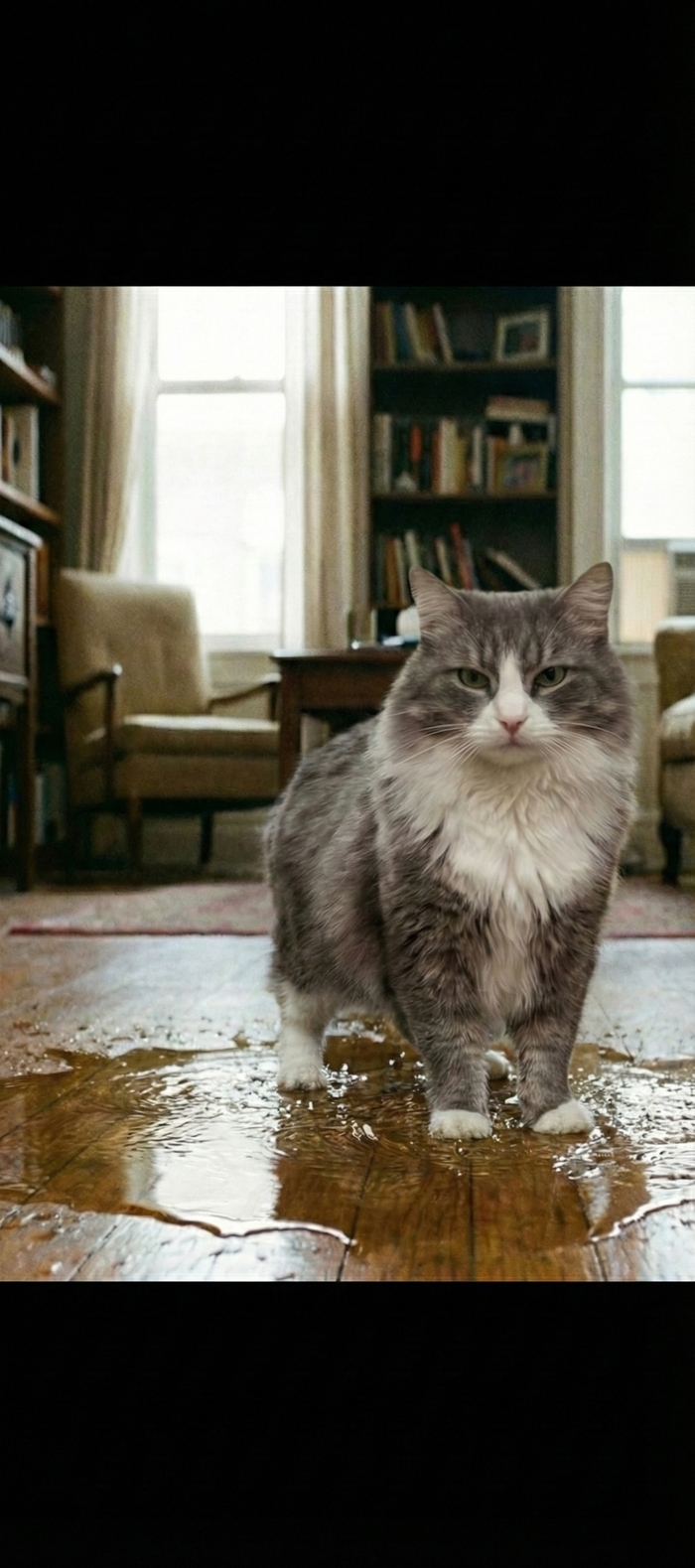 Как мой кот Сергей победил прогресс и чуть не утопил соседей