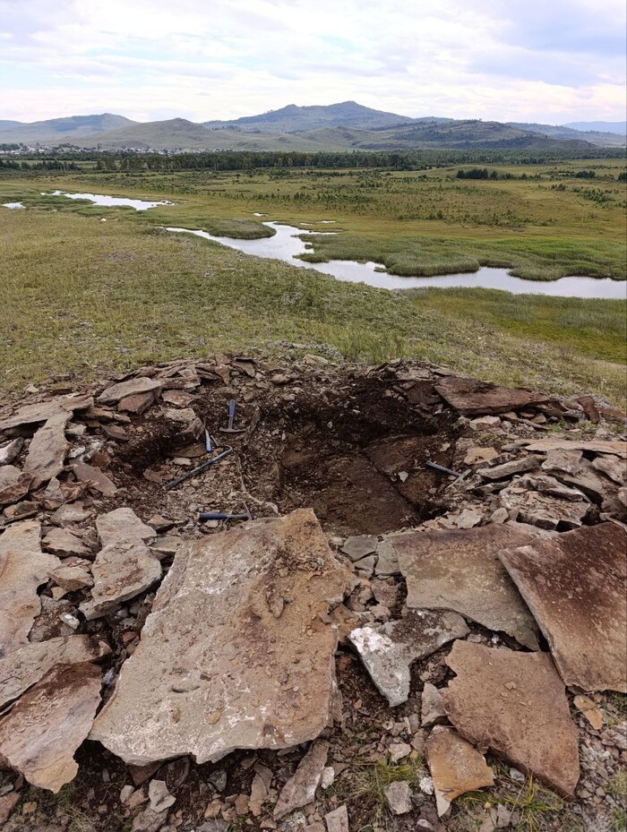 Местонахождение ископаемых растений. Хакасия.