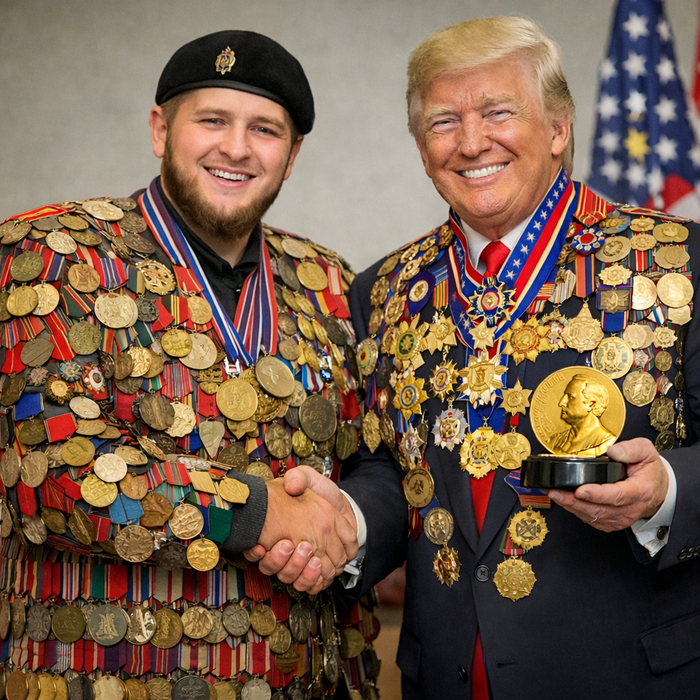 Ответ на пост «Трамп принимает награды»