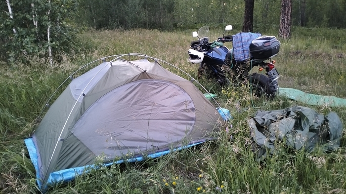 В процессе подготовки ночной стоянки