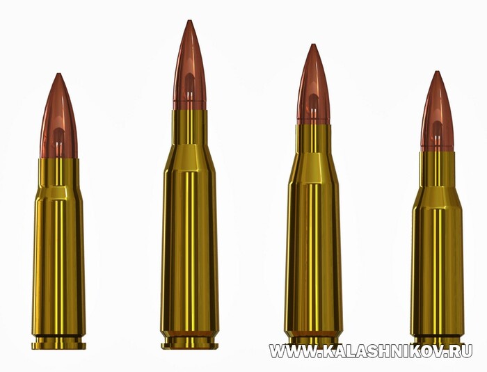 ������� ������� ������������� �������� � ��������� � 7,62-�� �������� ���.1943 ���� (����� �������): 7,62-�� ������ ���.1943 �, 7,62-�� ������ �-1, 6,75-�� ������ �-2, 6,75-�� ������ �-3, 6,75-�� ������ �-6