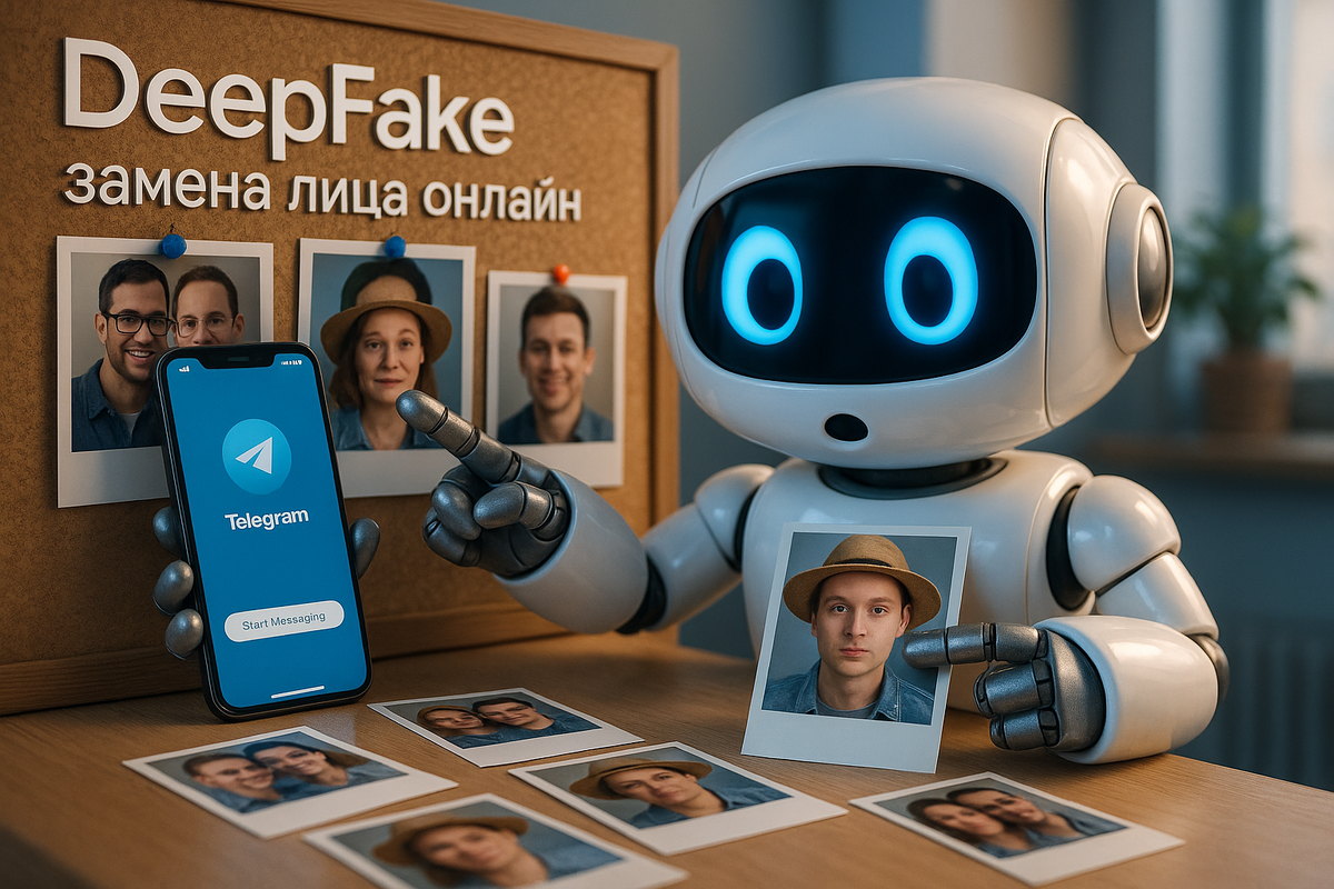 Онлайн-замена лица на фото через Telegram: инструкция по DeepFake за 5 минут - Моё, Контент нейросетей, Openai, Чат-Бот, Chatgpt, Нейронные сети, Искусственный интеллект, Промты для нейросетей, Deepfake, Компьютерная графика, Контент, Длиннопост