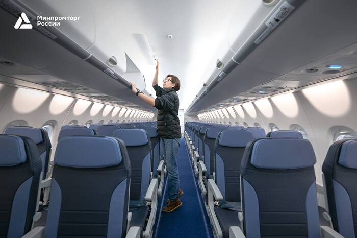 Superjet 100 получил полностью российский интерьер