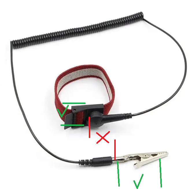 Должен ли антистатический браслет прозваниваться мультиметром ?