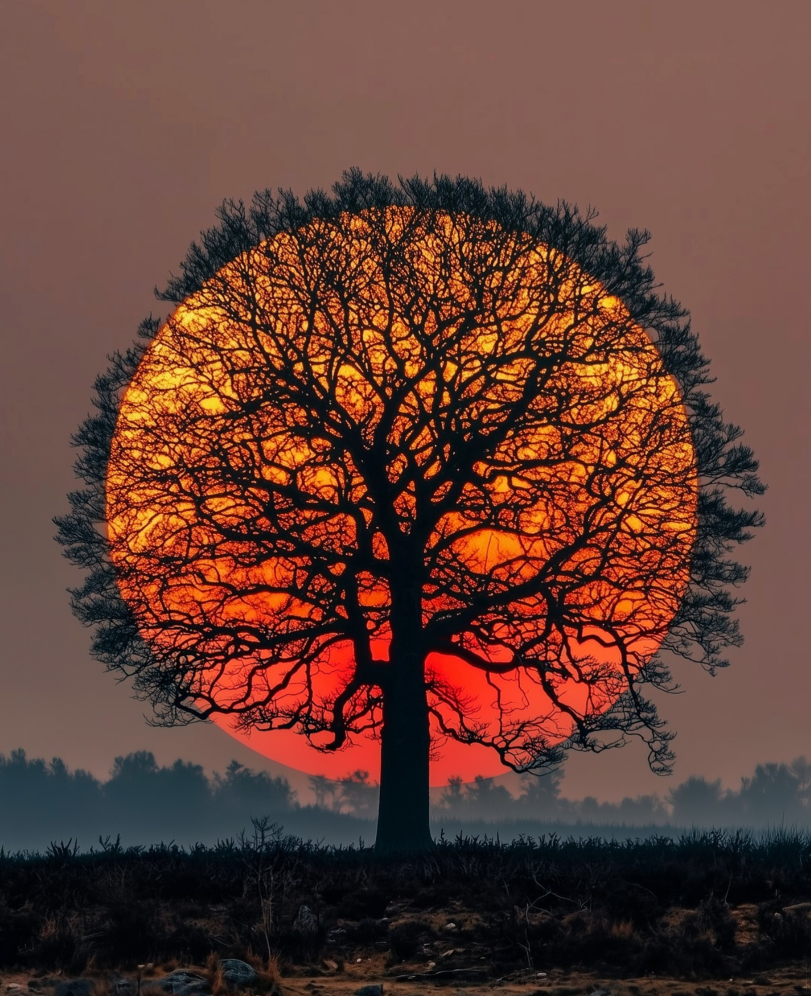 Sunset in the Netherlands - The photo, From the network, Photoshop, Telegram (link), The sun, Netherlands (Holland), Sunset
