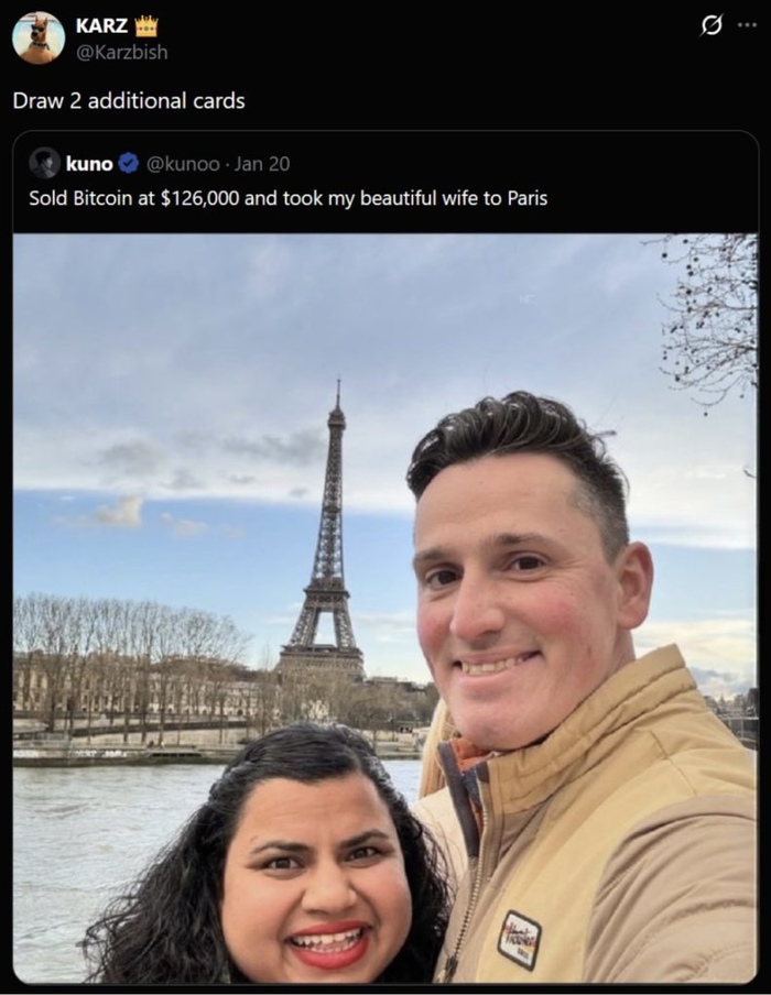 Продал биткоин за 126000$ и отвез мою красивую жену в Париж