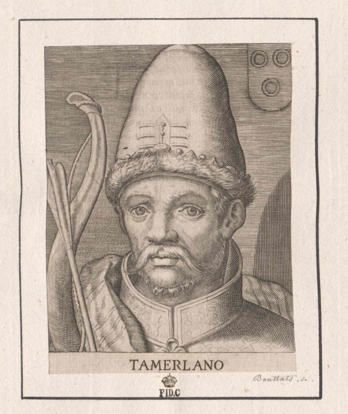 Тимур-Тамерлан, гравюра Штиммера, XVI век.