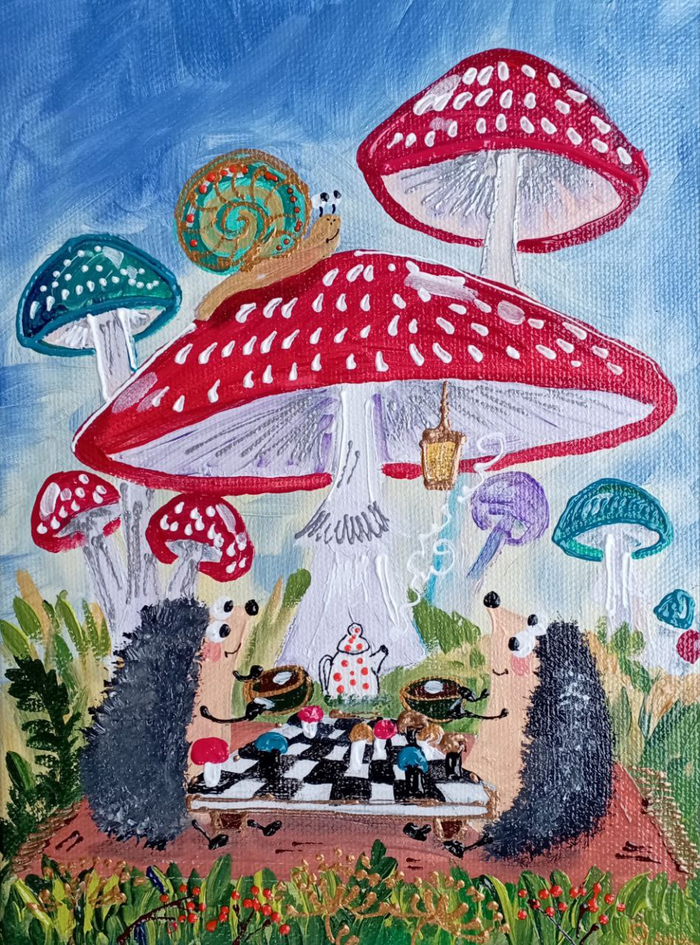 холст акрил 18х24