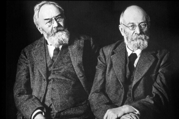 Слева Эдуард Мишлен (1859–1940). Справа Андре Мишлен (1853–1931)