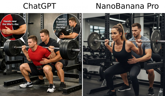 ������ ��������� ���������� �� ����������� ���������� �������� �������� ChatGPT � Nano Banana (� Gemini). ���������� ����� ����� ����� ��� � �����������, � ����� ��������� ��������� ����������� �������. ������ �� �����