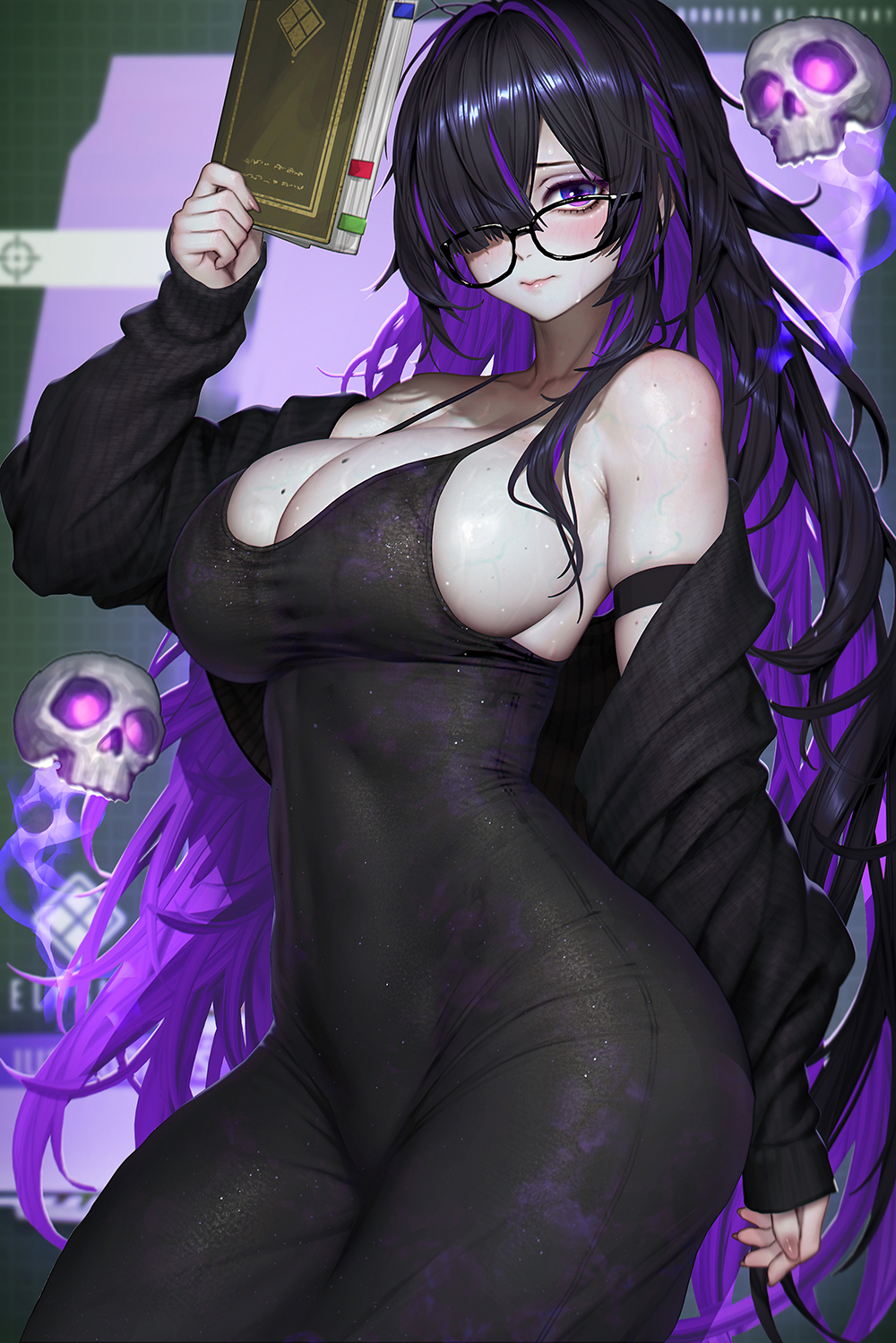 Label - 18+, Anime art, Anime, Goddess of victory: nikke, Label (Nikke), Neoartcore, Longpost, NSFW