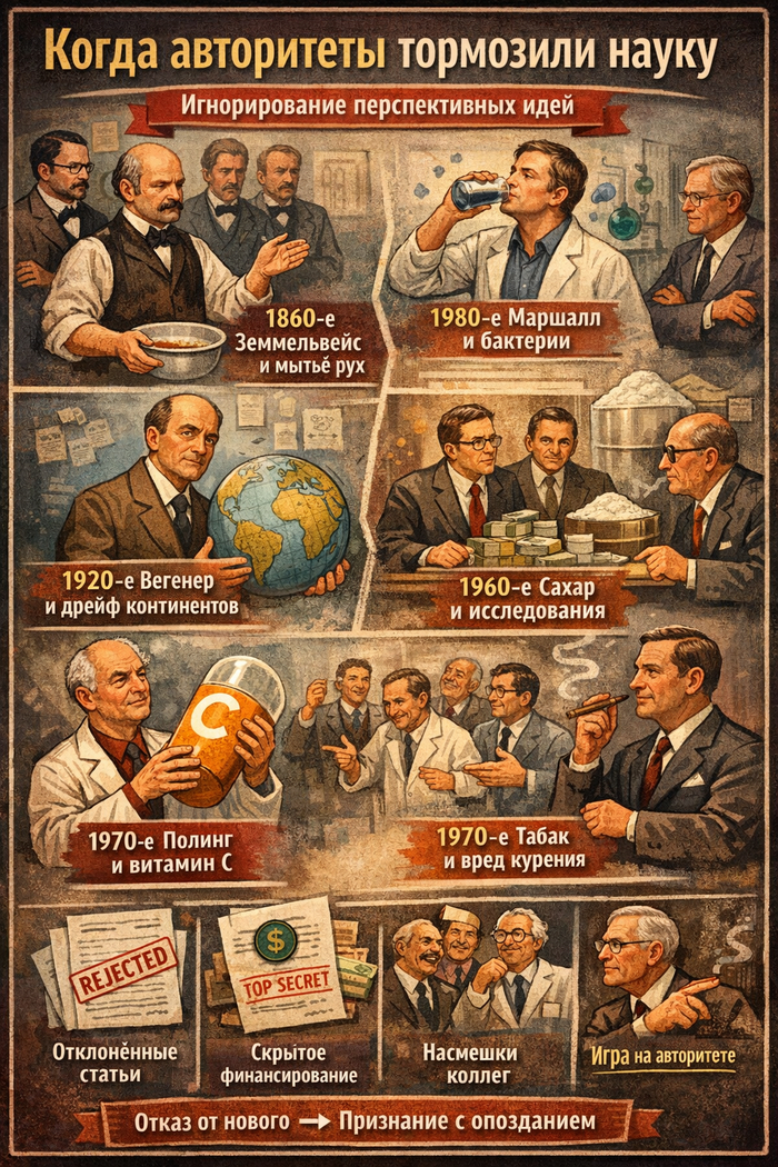Как тормозят науку авторитеты и цензура не хуже религиозной