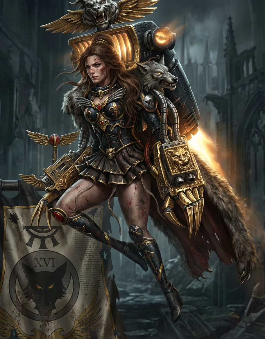 Кроссовер Warhammer 40k и Sailor Moon, от Terraluna5 в обаботке нейронкой (часть 2) - Контент нейросетей, Warhammer 40k, Warhammer, Искусственный интеллект, Adeptus Astartes, Sailor Moon, Wh Art, Кроссовер, Длиннопост