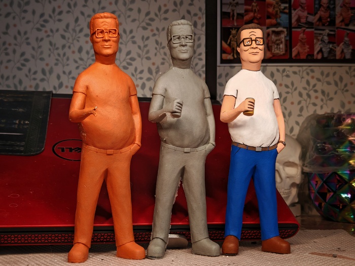 Мастер-модель из пластилина/свежая отливка из пластика/готовая покрашенная статуэтка