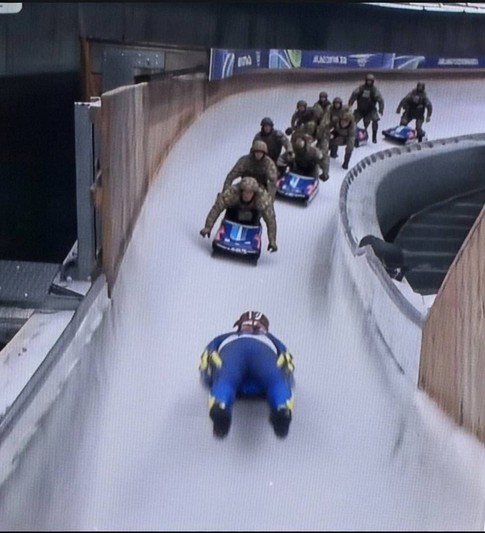 The performances of Ukrainian athletes have their own specifics - Neural Network Content, Fake news, Politics, Humor, Ukraine, TCK, Olympic Games, Winter Olympic Games, Hardened