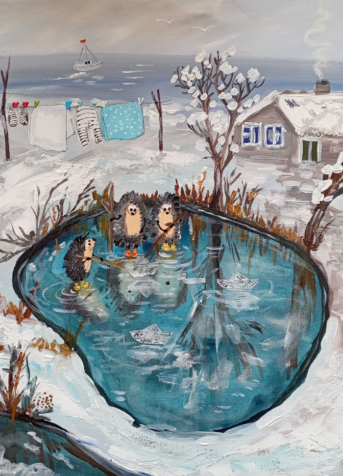 Замечательная лужа