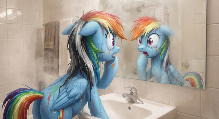 Шампунь был странный...