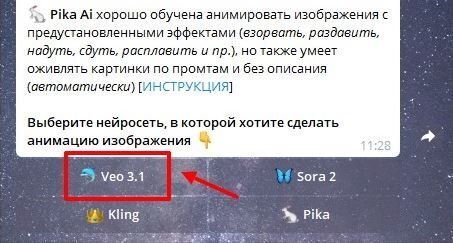 ������������� �������� ��� Telegram: ��� ������� � ������� ��������� Veo 3