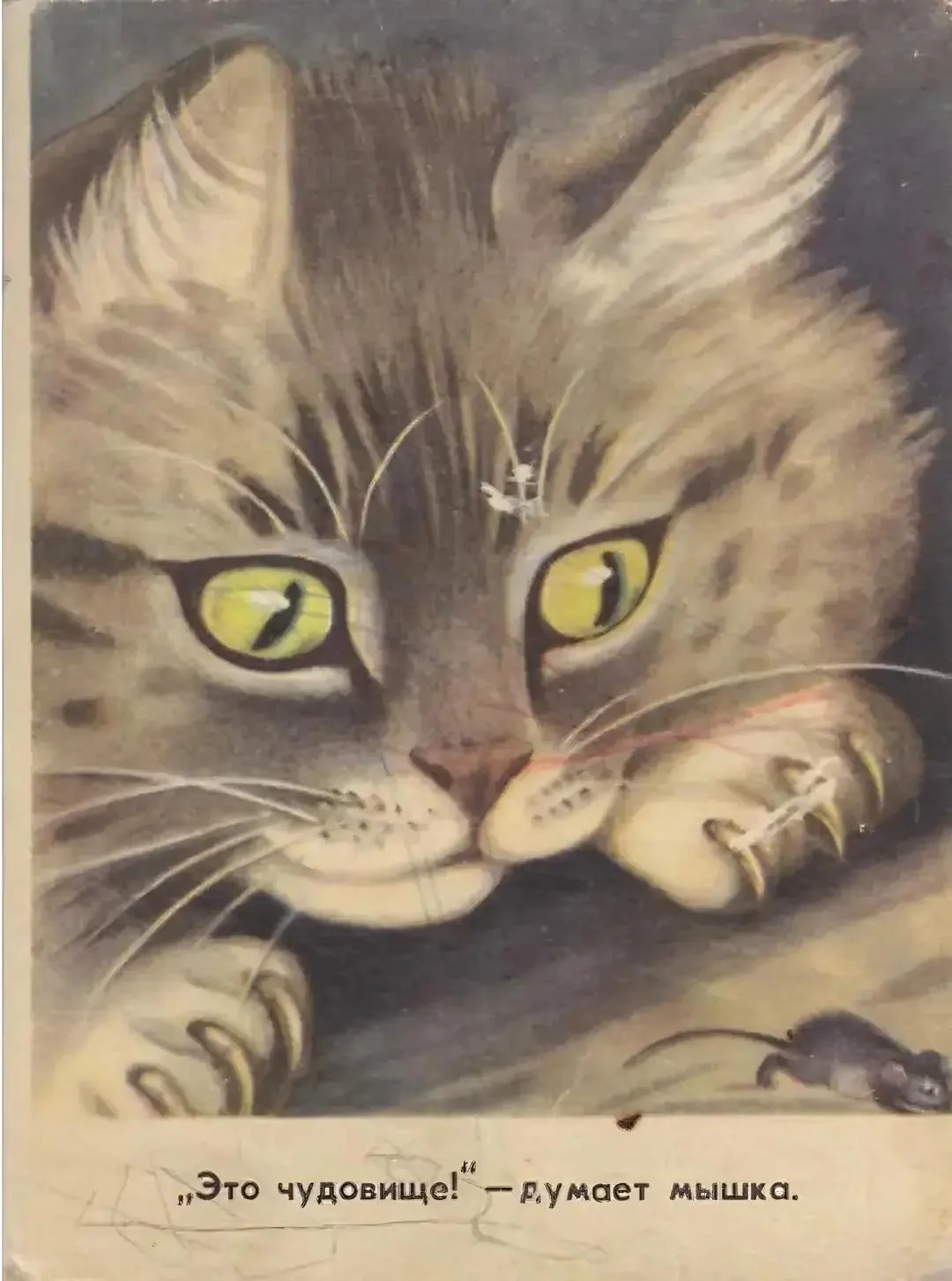 Published by Malysh, 1969 - the USSR, Made in USSR, Books, Poems, Children's poems, cat, Children's literature, Screenshot, A wave of posts