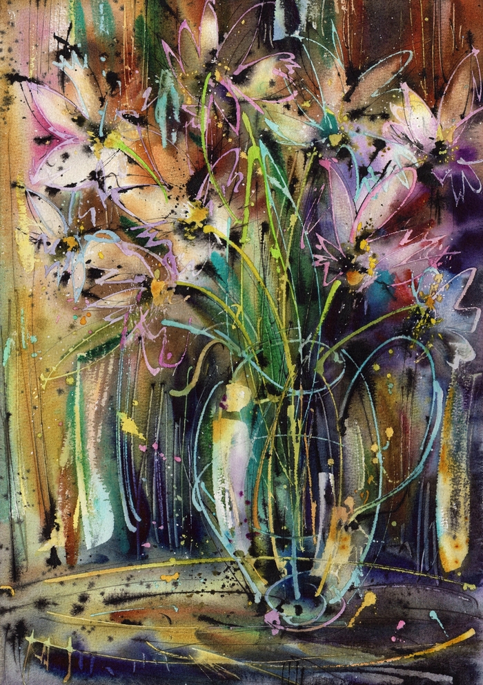 Акварель, бумага (300 гр. 100% хлопок) 42/30 см.