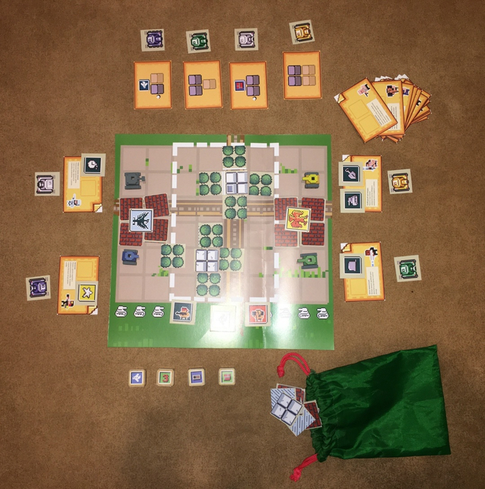 Ранний прототип и пример раскладки игрового поля