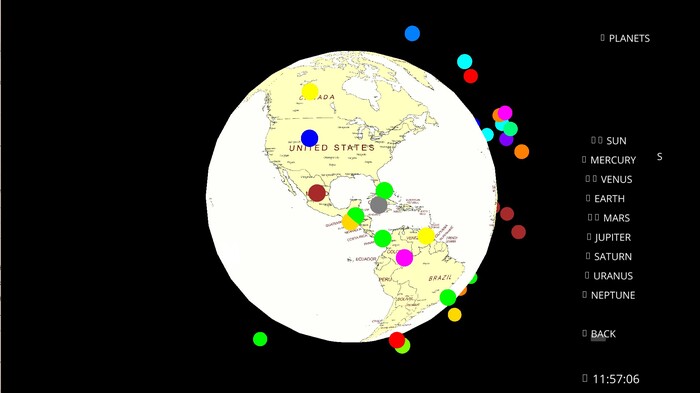 Земля с выбором планет🪐