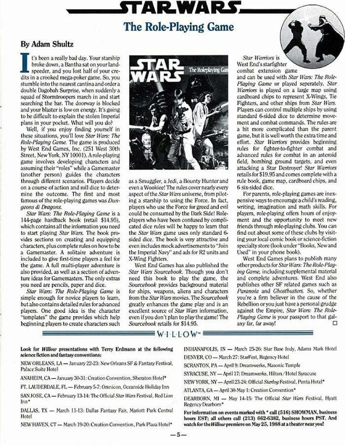 ��������� ������ Star Wars The Lucasfilm Fan Club Magazine 002 (1987). ������� ���� ��¨����� ����ۻ