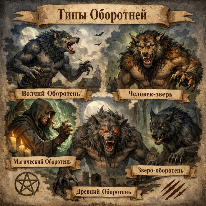 Типы оборотней