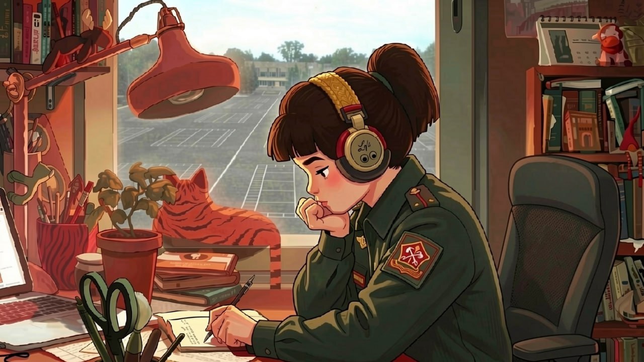 Army girl | Kazarma radio - Neural Network Content, Humor, Russia, Army, Military establishment, Lo-Fi, Neural network art, Art, Generating Images