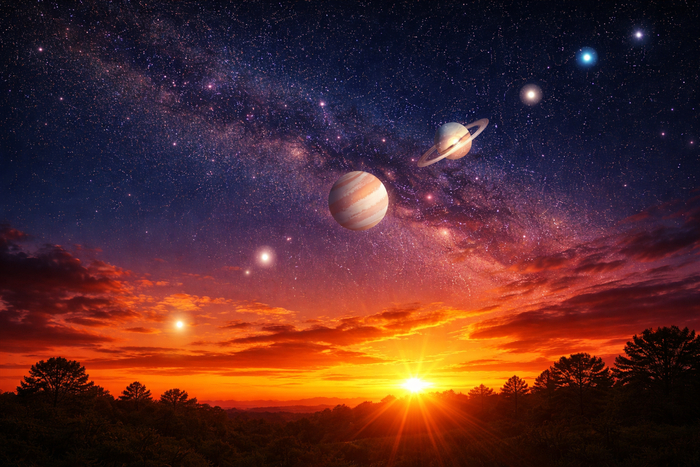 Парад планет 28 февраля 2026 года: редкая конфигурация и её место в годовом цикле